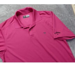 Callaway‎ Opti Dri Pink Golf Polo Shirt L